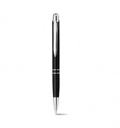 Bolígrafo de aluminio con clip Riama personalizado Color Negro