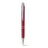 Bolígrafo de aluminio metalizado con clip barato Color Rojo