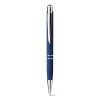 Bolígrafo de aluminio con acabado de goma barato Color Azul