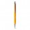Bolígrafo de aluminio con acabado de goma para publicidad Color Amarillo