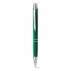 Bolígrafo de aluminio con acabado de goma para empresas Color Verde