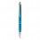Bolígrafo de aluminio con acabado de goma para personalizar Color Azul claro