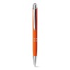 Bolígrafo de aluminio con acabado de goma para regalo promocional Color Naranja