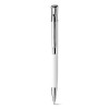 Bolígrafo de aluminio con acabado suave merchandising Color Blanco