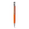 Bolígrafo de aluminio con acabado suave para personalizar Color Naranja