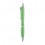 Bolígrafo ecológico de paja y ABS con clip personalizado Color Verde claro