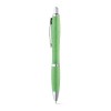 Bolígrafo ecológico de paja y ABS con clip personalizado Color Verde claro