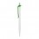 Bolígrafo de plástico con clip de color con logo Color Verde claro