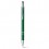 Bolígrafo aluminio de colores con puntero táctil para publicidad Color Verde