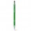 Bolígrafo aluminio de colores con puntero táctil económico Color Verde claro