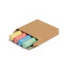 4 tizas de colores con caja personalizada Color Natural