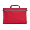 Bolsa portadocumentos de poliéster con bolsillo promocional Color Rojo