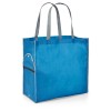 Bolsa plegable no tejida con asas barata Color Azul claro