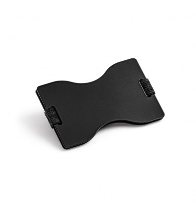 Portatarjetas RFID de aluminio con correa elástica personalizado Color Negro