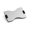 Portatarjetas RFID de aluminio con correa elástica merchandising Color Cromado satinado