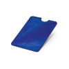 Portatarjetas de aluminio con cerradura RFID merchandising Color Azul royal