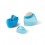 Sacapuntas con contenedor y goma para empresas Color Azul claro