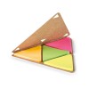 Bloc de cartón con post-its triangulares merchandising