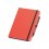 Libreta de polipiel 14x21 con bolígrafo barata Color Rojo
