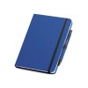 Libreta de polipiel 14x21 con bolígrafo promocional Color Azul royal