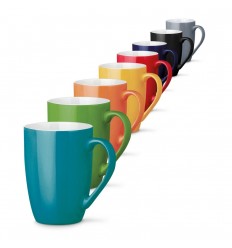 Taza de cerámica Dernis 370 ml publicitaria