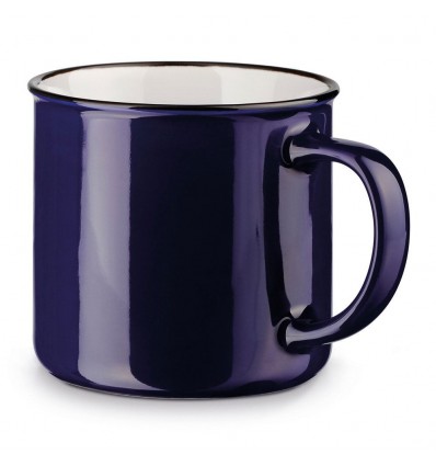 Taza clásica de cerámica 360 ml merchandising Color Azul marino