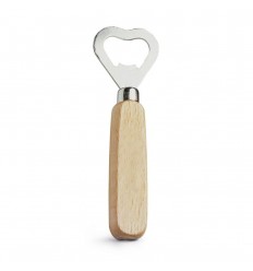 Abridor con mango de madera personalizado Color Natural claro