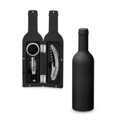 Set de vino con estuche con forma de botella publicitario