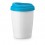 Vaso porcelana con tapa de silicona 280 ml para publicidad Color Azul claro