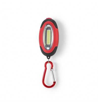 Linterna LED COB con mosquetón e imán barata Color Rojo