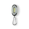 Linterna LED COB con mosquetón e imán promocional Color Gris claro