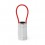 Linterna de aluminio con mango de silicona fluorescente personalizada Color Rojo