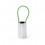 Linterna de aluminio con mango de silicona fluorescente promocional Color Verde claro
