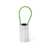 Linterna de aluminio con mango de silicona fluorescente promocional Color Verde claro