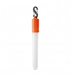 Linterna LED con forma de tubo con mosquetón merchandising Color Naranja