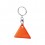 Llavero triangular fluorescente personalizado Color Naranja
