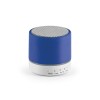 Altavoz con micrófono con acabado de goma merchandising Color Azul royal