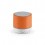 Altavoz con micrófono con acabado de goma para empresas Color Naranja