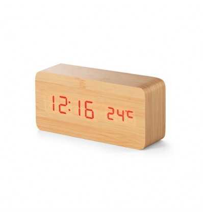 Reloj de madera para sobremesa personalizado Color Natural claro