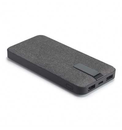 Batería portátil forrada de tela y carcasa ABS personalizada Color Gris oscuro