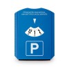 Disco de aparcamiento con rascador de hielo publicitario Color Azul