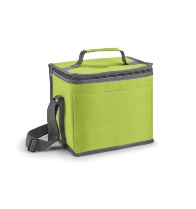 Bolsa nevera con asa ajustable y bolsillo para merchandising Color Verde Claro
