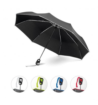 Paraguas plegable automático de poliéster publicitario