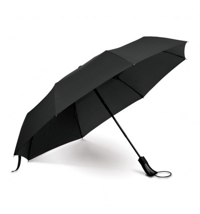 Paraguas de poliéster con mango de plástico personalizado Color Negro