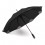 Paraguas de poliéster con mango imitación cuero personalizado Color Negro