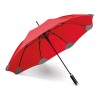 Paraguas de poliéster con mango imitación cuero promocional Color Rojo