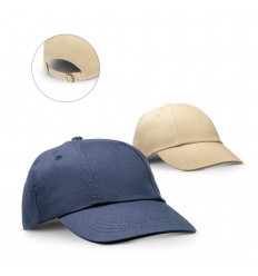 Gorra de algodón ajustable con hebilla metálica publicitaria