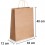 Bolsa de papel kraft marrón con asa rizada de 32x12x40 cm personalizada