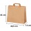 Bolsa de papel kraft marrón con asa plana de 49,5x14x44 cm personalizada