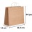 Bolsa de papel kraft marrón con asa rizada de 49,5x14x44 cm personalizada